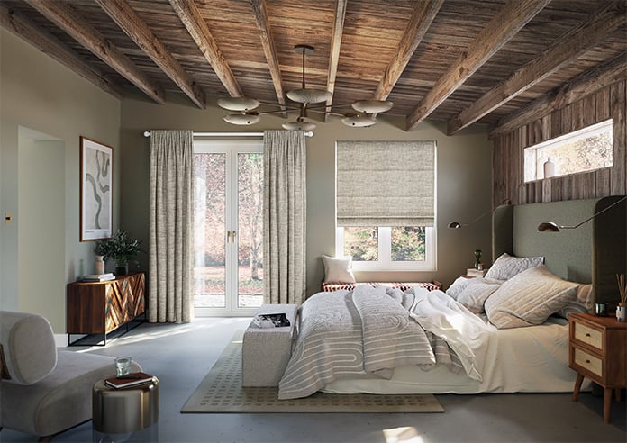 Friar, Natural - Motorised Roman Blind - Image 8